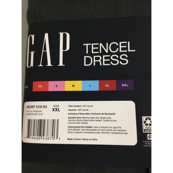 Gap Tencil Dress Size XXL Gray New - Picture 6 of 7